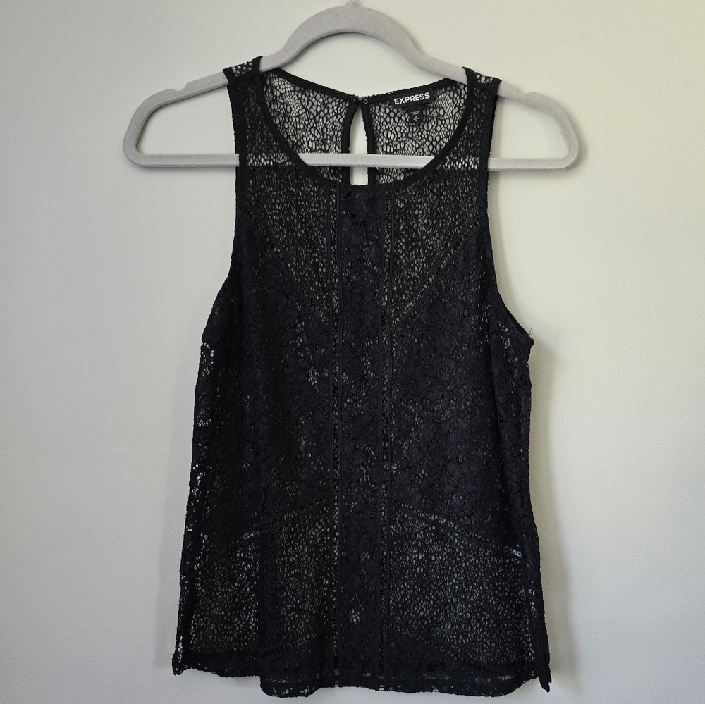 Express lace tank top size small
